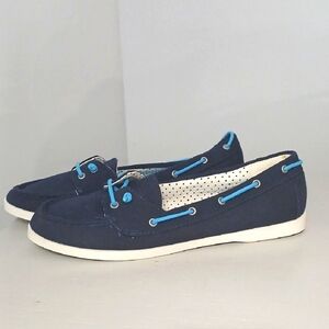 GAP Navy Blue Women's Boat Shoes, gentle Used, Sz 10